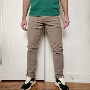 Faherty Stretch Terry 5-Pocket Pant Brown Men’s 31x32 NWOT Slim